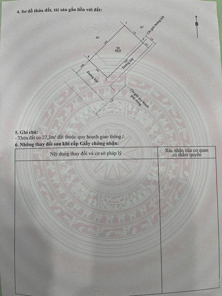 Bán đất Kim Long Huế 98m² giá 2.6 tỷ - 2 mặt tiền ô tô đỗ cửa
