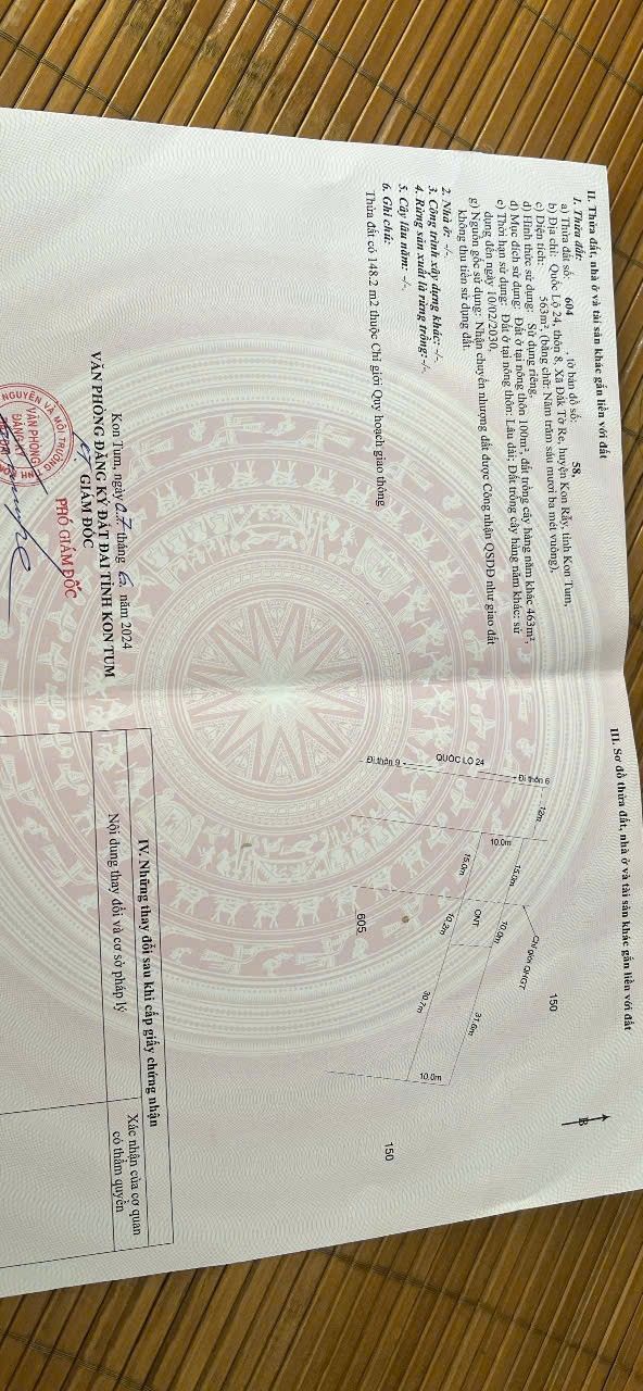 Đất nền Xã Đắk Tờ Re 550m² – Sổ đỏ chính chủ, tiềm năng sinh lời!