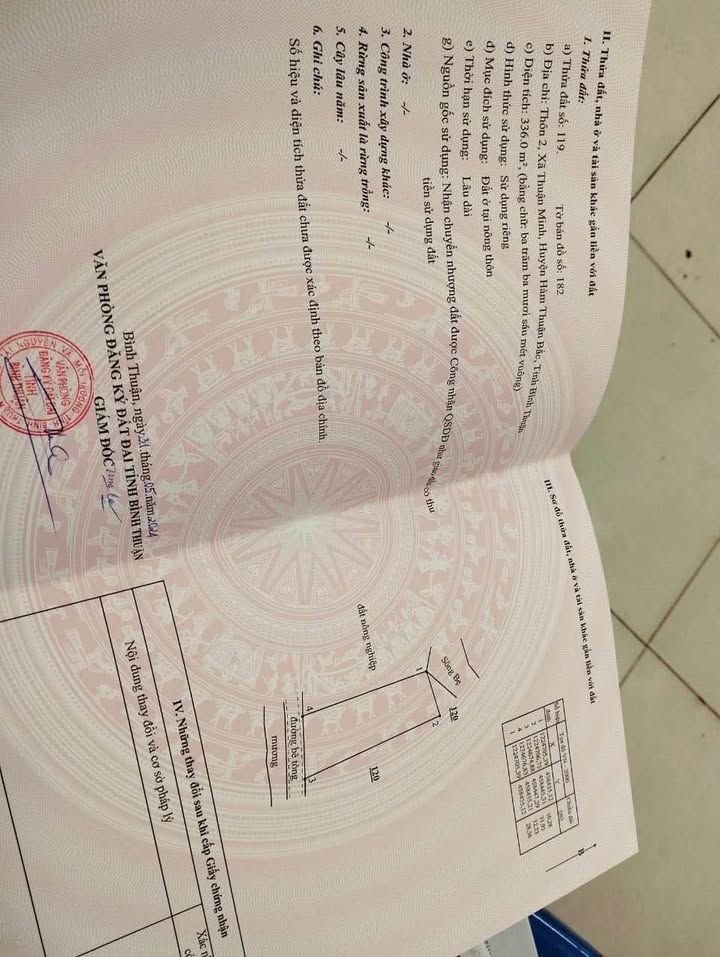 Đất nền Thuận Minh 336m² giá 555 triệu - Sổ đỏ chính chủ!