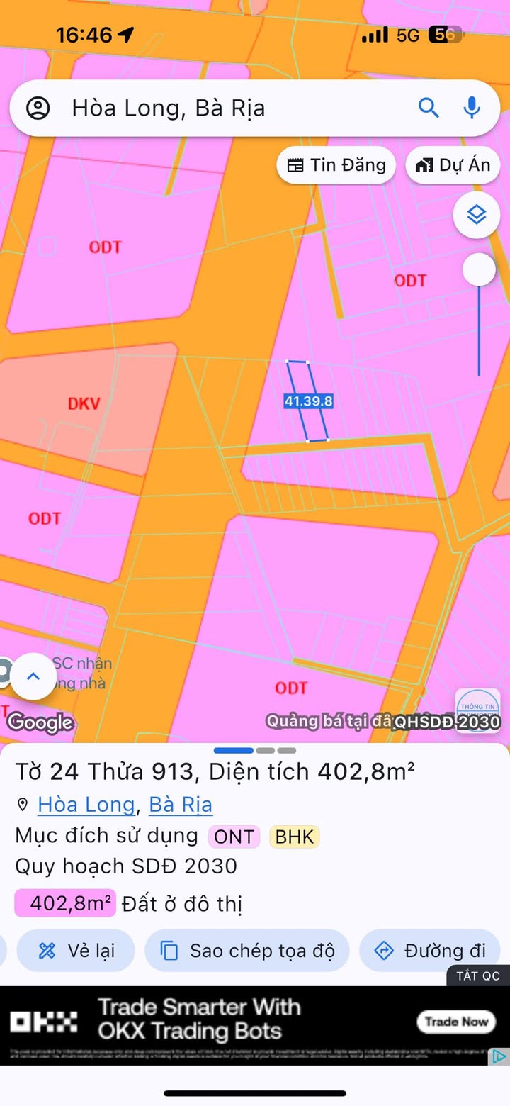 Đất nền Hòa Long, Bà Rịa 400m² - Sổ đỏ chính chủ, tiềm năng sinh lời!