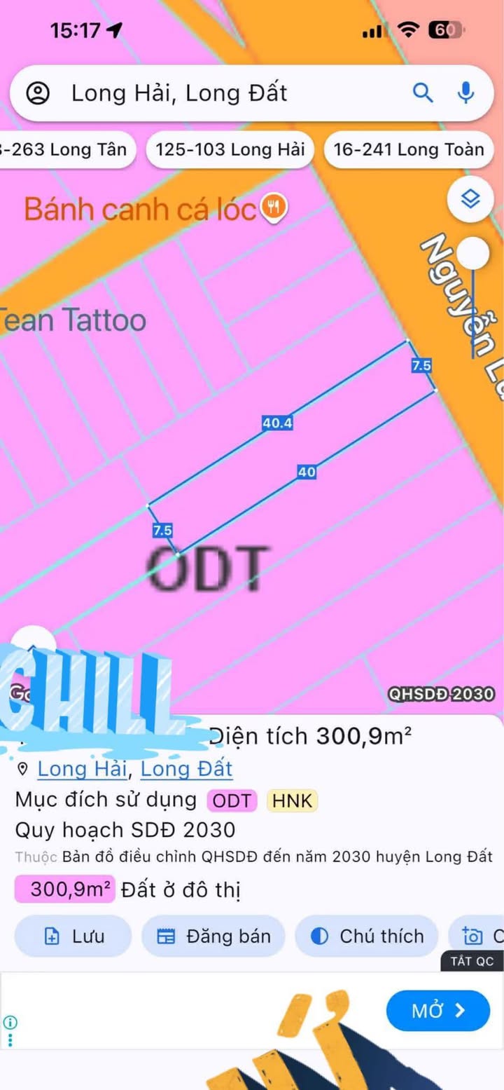 Đất nền Long Hải 300m² - Pháp lý rõ ràng, mặt tiền nhựa!