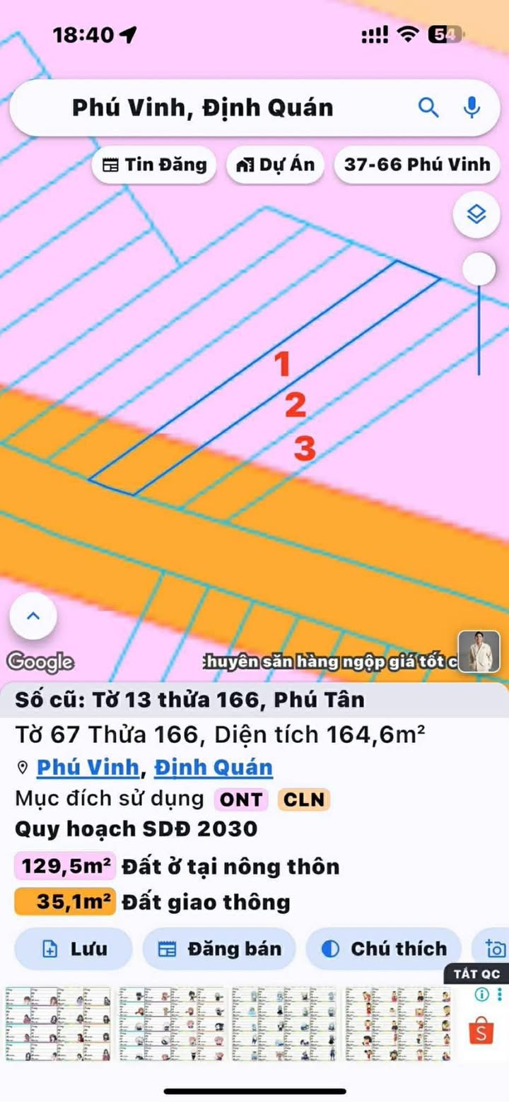 Đất nền Phú Vinh (Phú Tân cũ) Định Quán, Đồng Nai - 200m² - Sổ đỏ thổ cư sẵn sàng