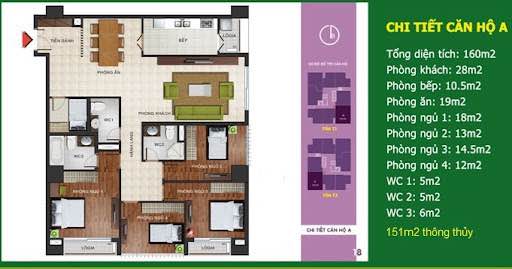 Căn hộ N04B Ngoại Giao Đoàn 152m² 17 tỷ - View đẹp