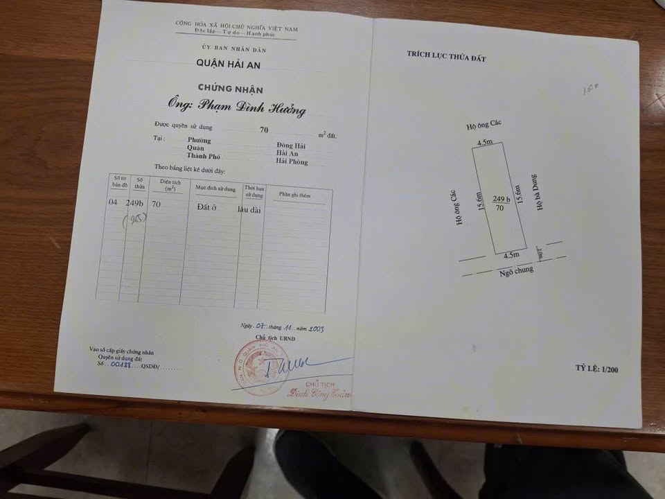 Đất nền Thượng Đoạn Hải An 70m² giá 1.75 tỷ - Sổ đỏ chính chủ