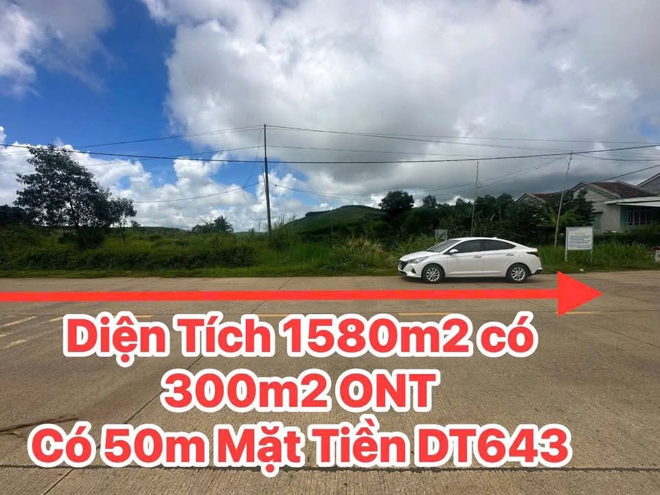 Đất Thổ Cư Mặt Tiền DT643, Đắk Lắk - 1588m² Giá 2 Tỷ