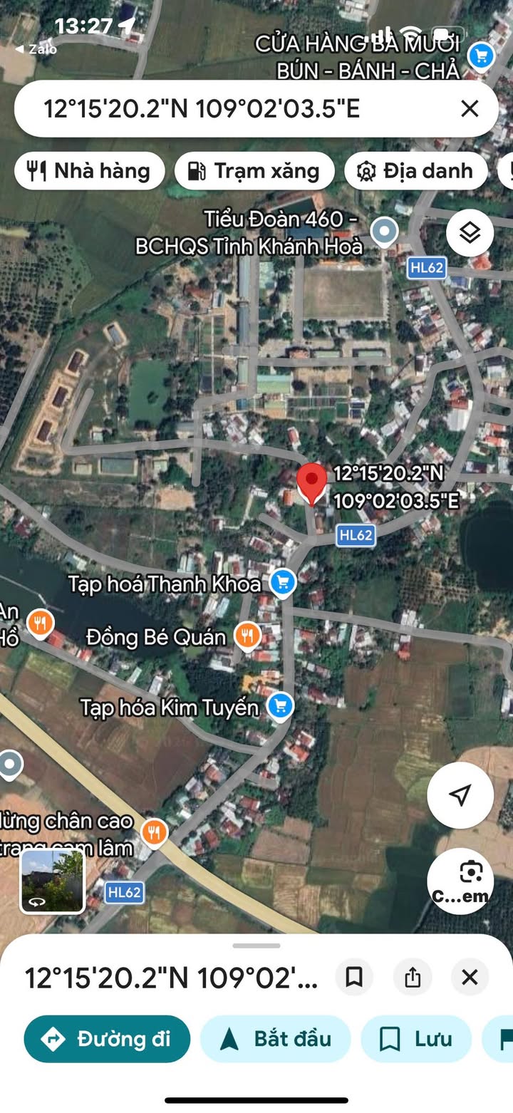 Đất nền Diên Khánh 120m² giá 1.2 tỷ - Sổ đỏ sẵn, ô tô vào nhà