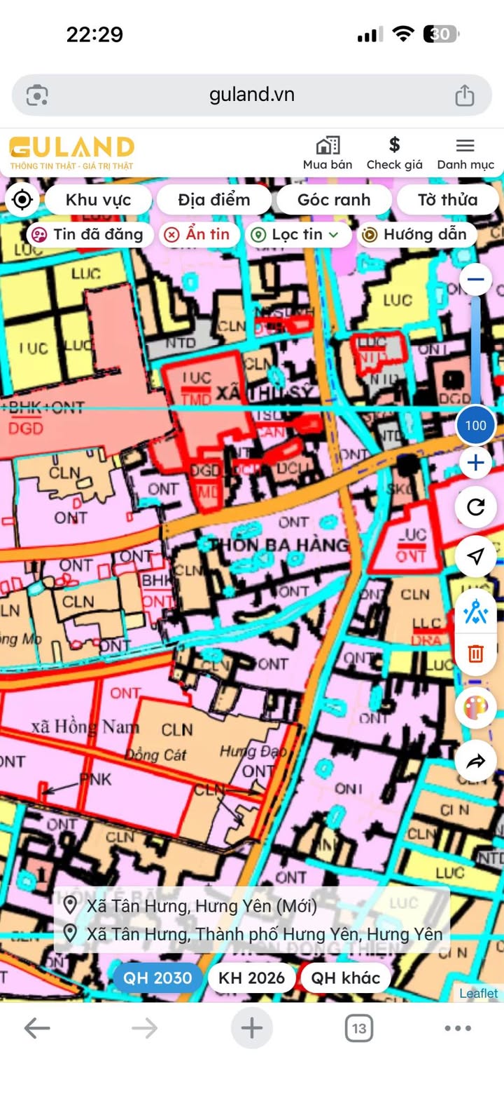 Đất nền Tân Hưng, Tiên Lữ 120m² - Sổ đỏ chính chủ, xây tự do!