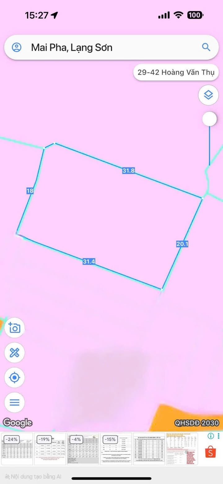 Bán Đất Nền Lạng Sơn 600m² - Sổ Đỏ Vuông Vắn, Ô Tô Tới Đất