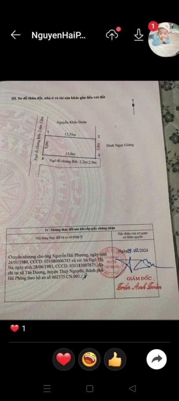 Đất nền Lập Lễ, Thủy Nguyên 64m² - Tiềm năng tăng giá vượt trội!