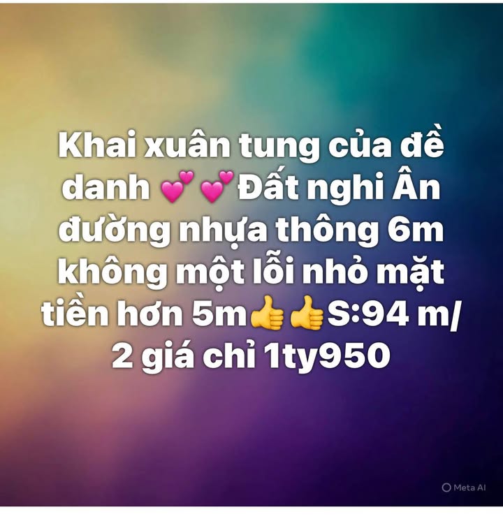 Đất Nghi Ân 93m² TP Vinh - Sổ đỏ chính chủ, đường to ô tô!