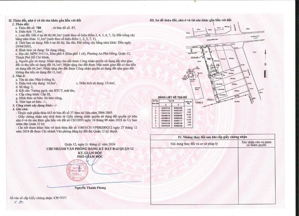 Đất nền Mặt tiền An Phú Đông 3, Q12 71m² - Pháp lý rõ ràng