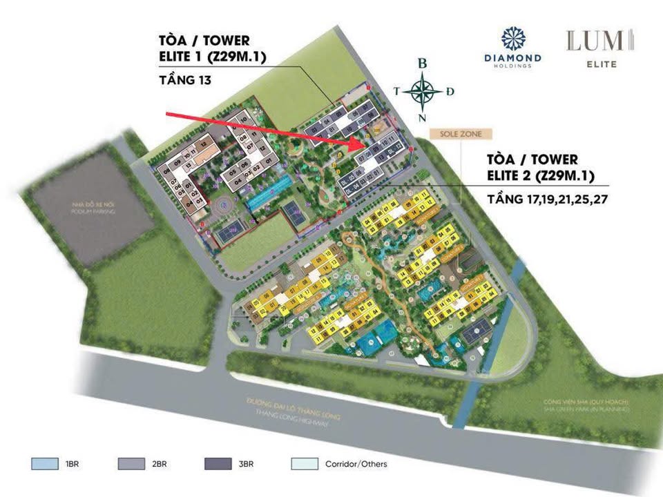 Chung cư Vinhomes Smart City 84m² - 3PN, Tầng Đẹp, Giá 7.7 Tỷ