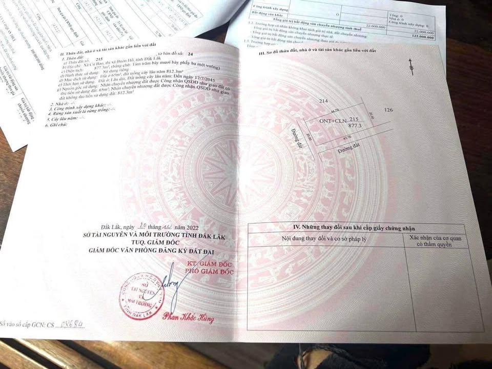 Đất nền Cư Bao, Buôn Hồ 900m² - Sổ đỏ chính chủ!