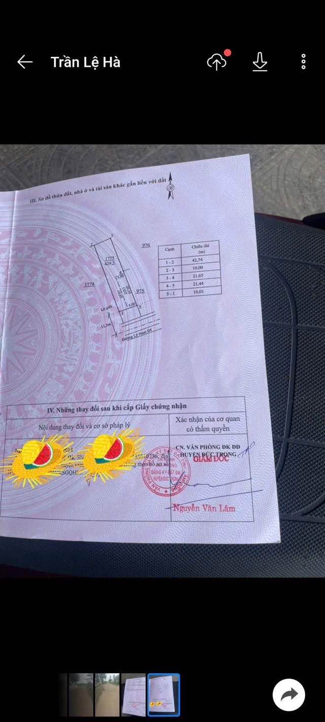 Bán Gấp Đất Vàng Mặt Tiền Lý Nam Đế, Đức Trọng - 420m², Gần Sân Bay Liên Khương