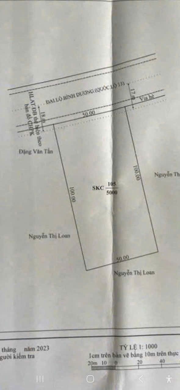 Đất Mặt tiền QL13 Bến Cát 5000m² - Cơ hội kinh doanh vàng!