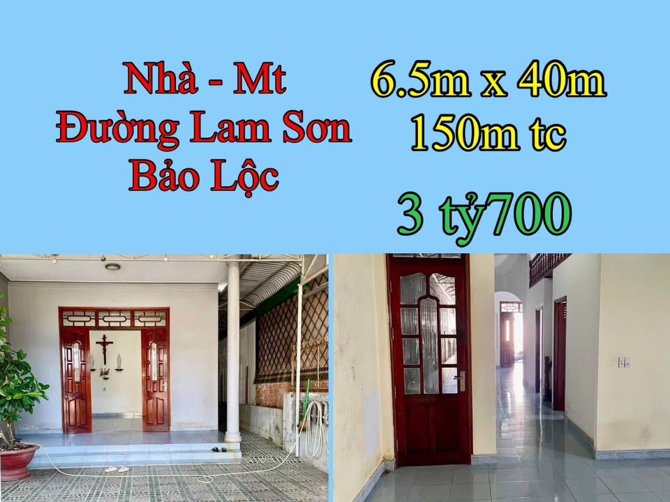 Nhà Mặt Tiền Lam Sơn, Bảo Lộc 260m² - Kinh Doanh Sầm Uất