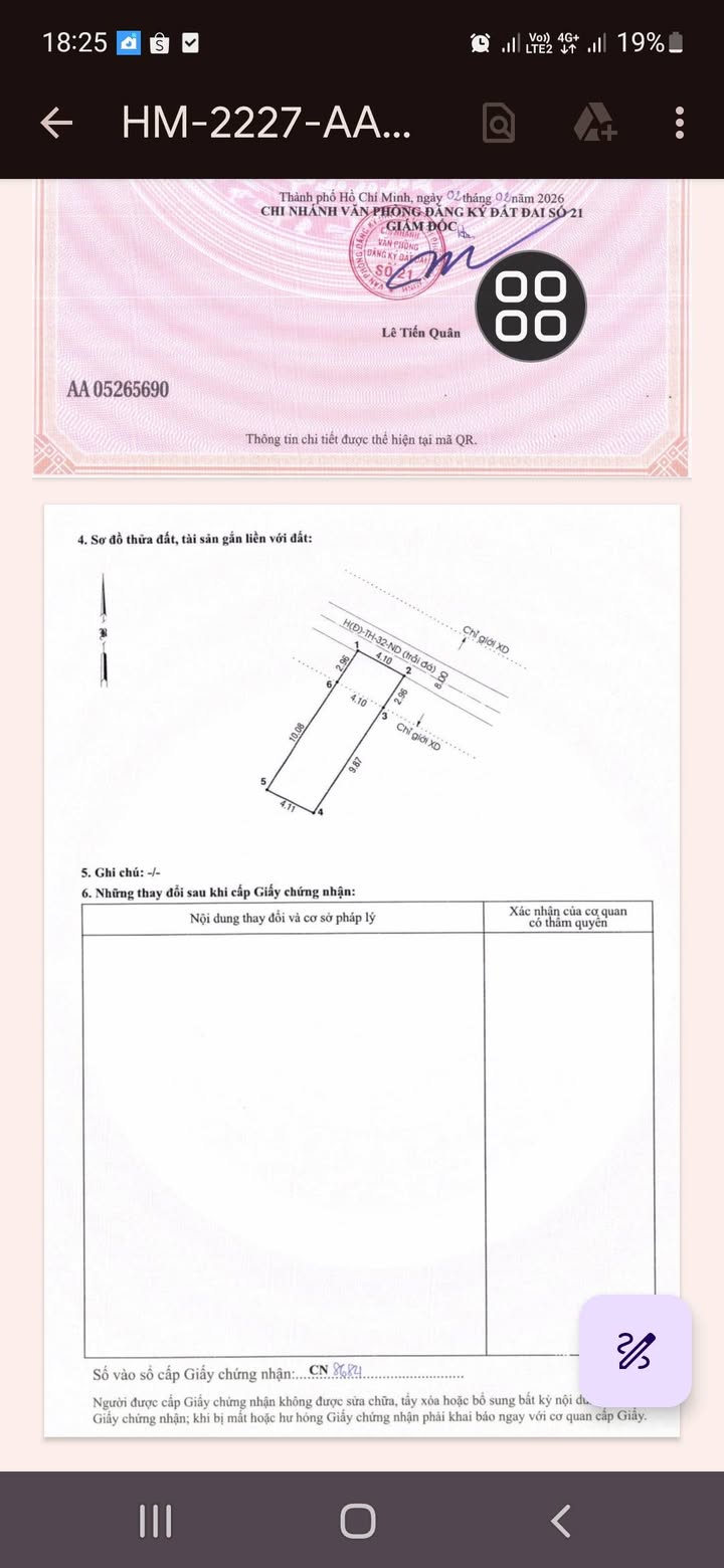 Đất nền Hóc Môn 52m² giá 1.9 tỷ - Sổ đỏ chính chủ, xây dựng tự do