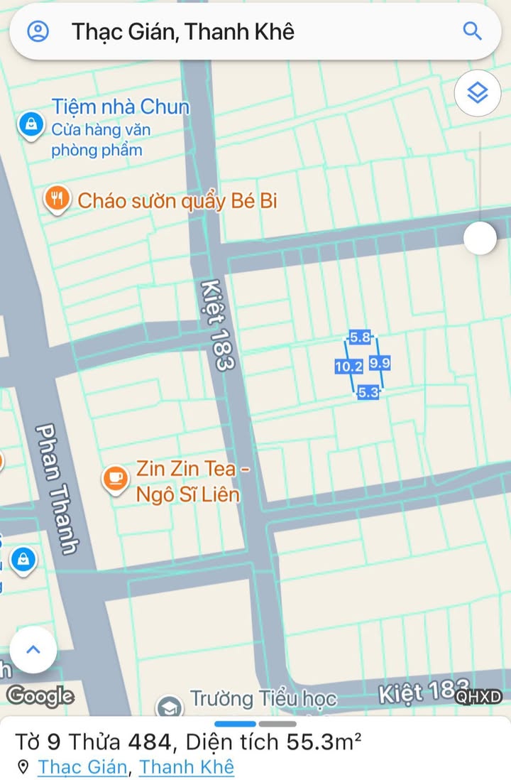 Bán Đất Thổ Cư 55m² Phan Thanh, Đà Nẵng - Kèm 4 Phòng Trọ Thu Nhập Ổn Định