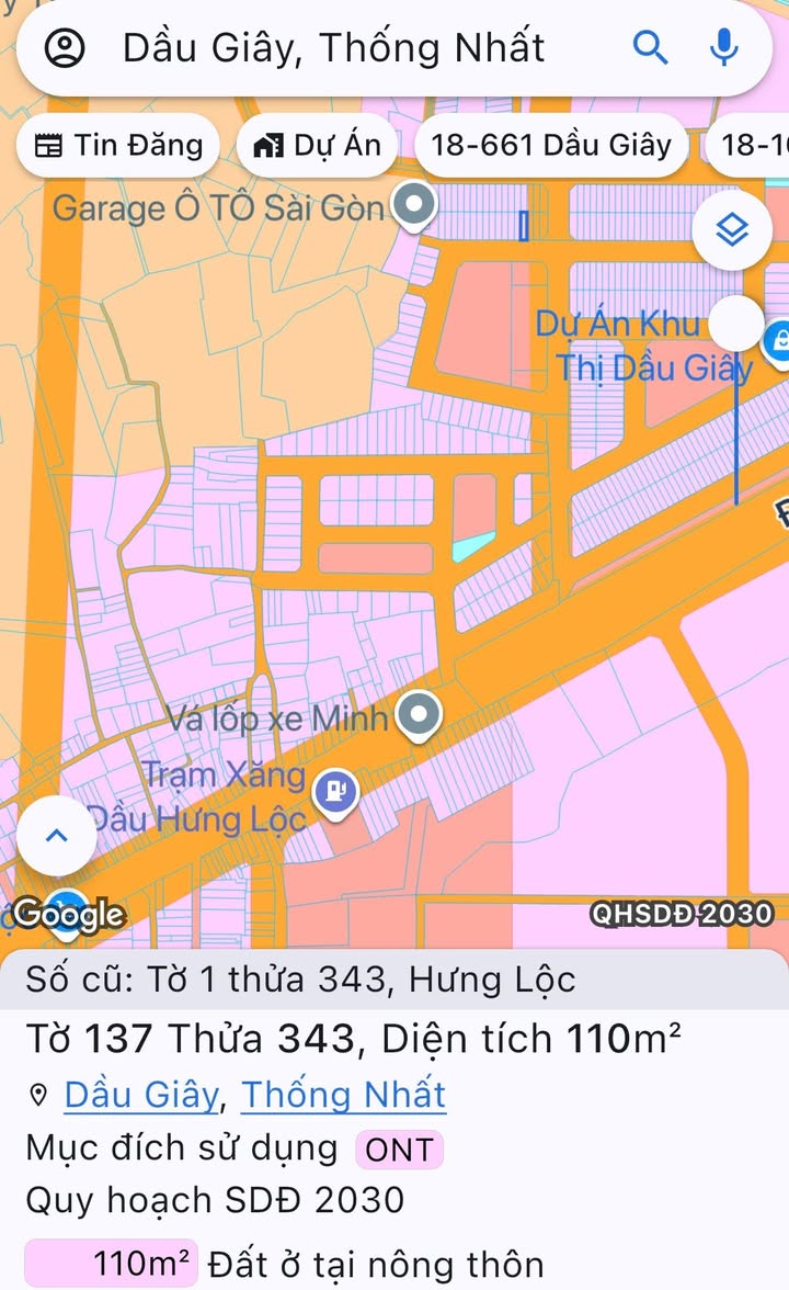 Đất Nền Xóm Hố, Thống Nhất, Đồng Nai - 110m² Sổ Đỏ, Giá 1.25 Tỷ