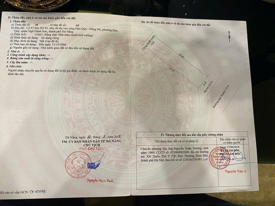 Đất nền Nam Hòa Xuân Đà Nẵng 110m² - Tiềm năng tăng giá vượt trội!