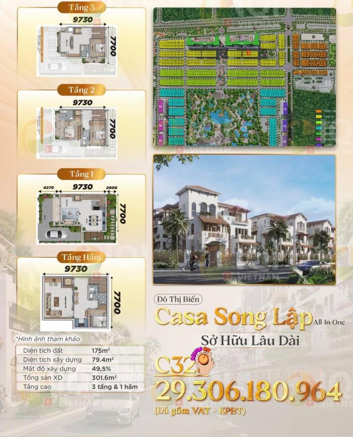 Casa Song Lập Blanca City Vũng Tàu 175m² - Đầu tư sinh lời vượt trội!