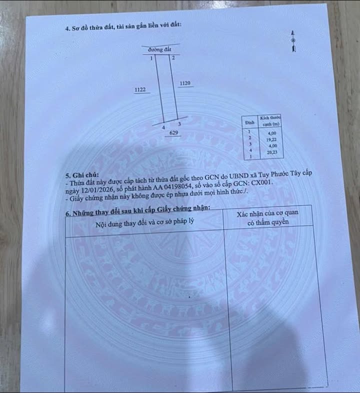 Đất nền Phước An, Tuy Phước 312m² - Sổ đỏ chính chủ!