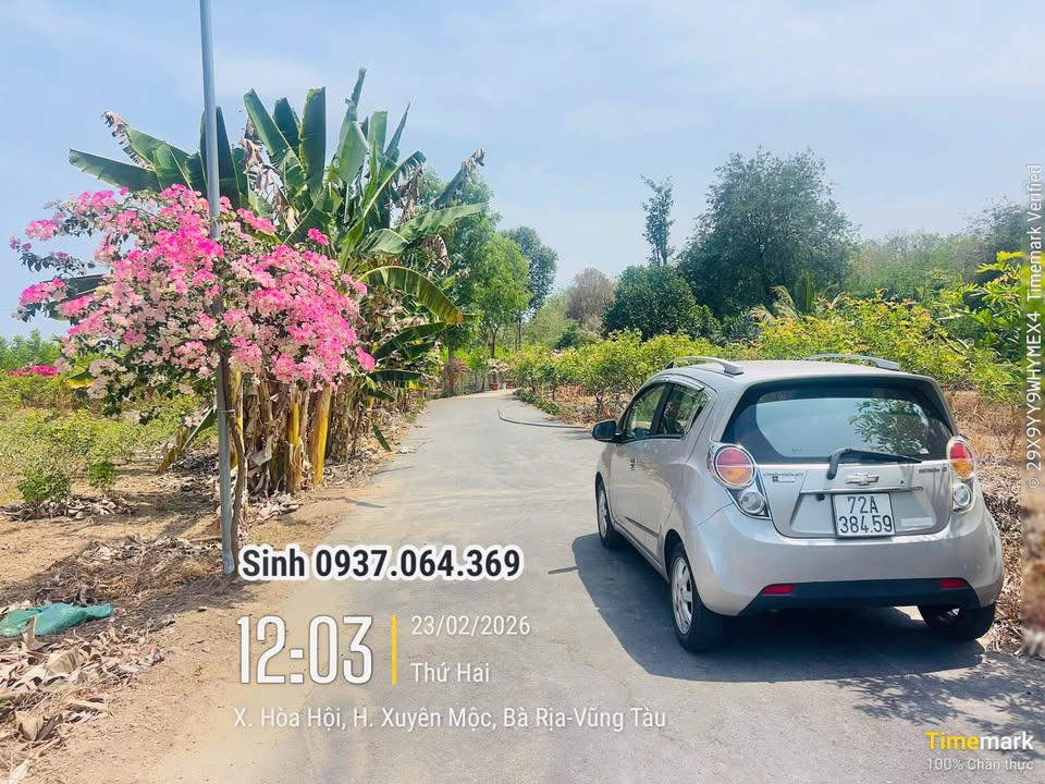 Đất vườn Hòa Hội Xuyên Mộc 2737m² giá 4.2 tỷ - Tiềm năng tăng giá!