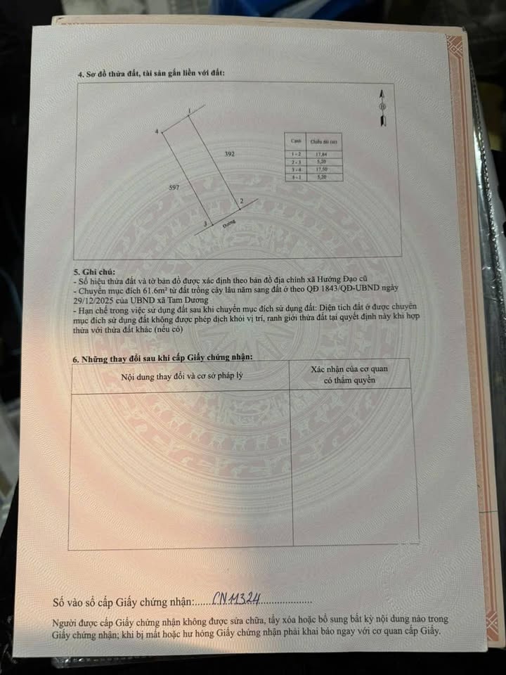 Đất nền Yên Sơn, Tam Dương 91m² chỉ 1.x tỷ - Giá F0 CĐT!