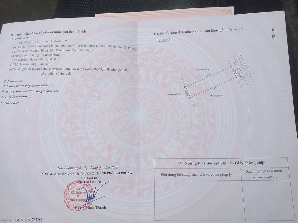 Đất nền An Lão 84m² giá 1.9 tỷ - Sổ đỏ chính chủ, đường ô tô!