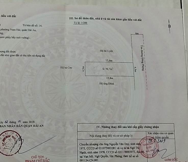 Đất nền Đường Đông Phong, Hải An 70.7m² - Sổ đỏ chính chủ