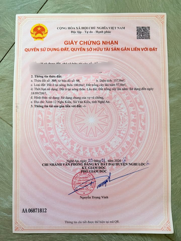 Đất nền Long Xá Hưng Nguyên 157m² giá 6xx triệu - Sổ hồng sẵn!