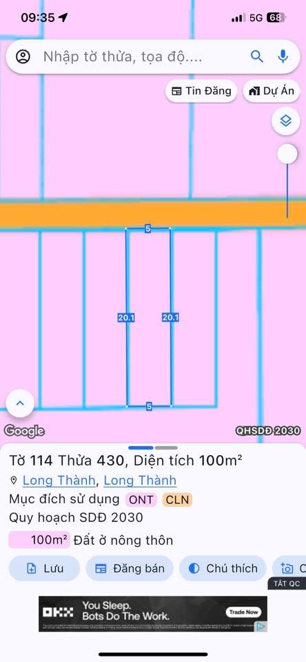 Đất nền Lộc An Long Thành 100m² – Sổ đỏ chính chủ, tiềm năng tăng giá!
