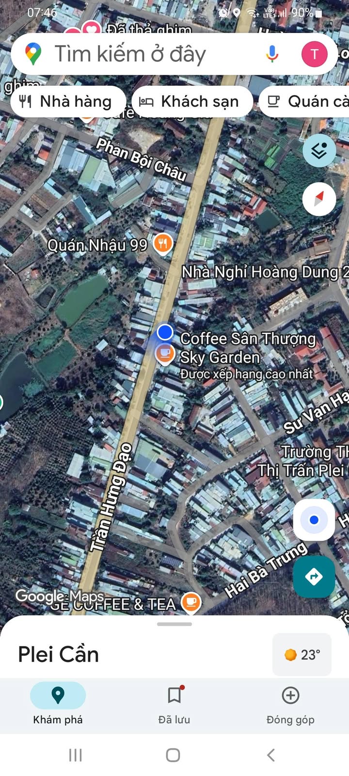 Đất Mặt Tiền Trần Hưng Đạo, Sa Thầy - 400m² Kinh Doanh Sầm Uất