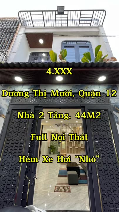 Nhà Quận 12 Dương Thị Mười 48m2 4,7 tỷ - Sẵn sàng ở ngay