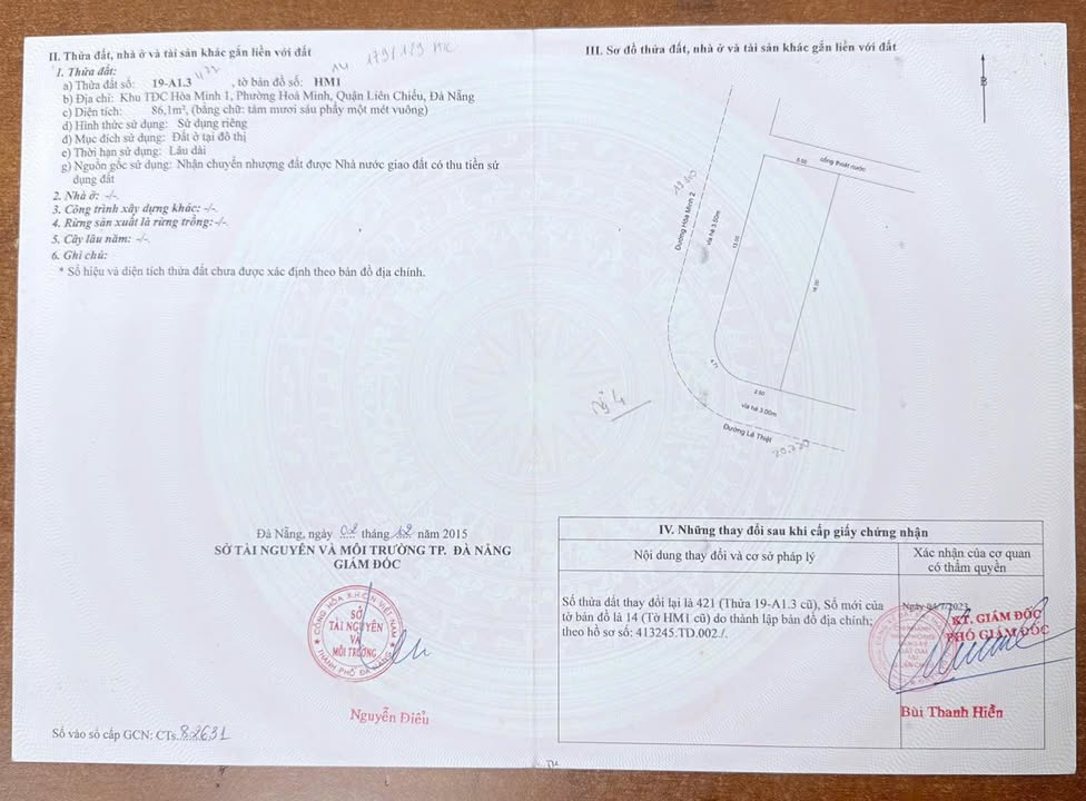 Đất Lô Góc 2 Mặt Tiền Lê Thiệt, Liên Chiểu - 86m² - Giá 7.99 Tỷ