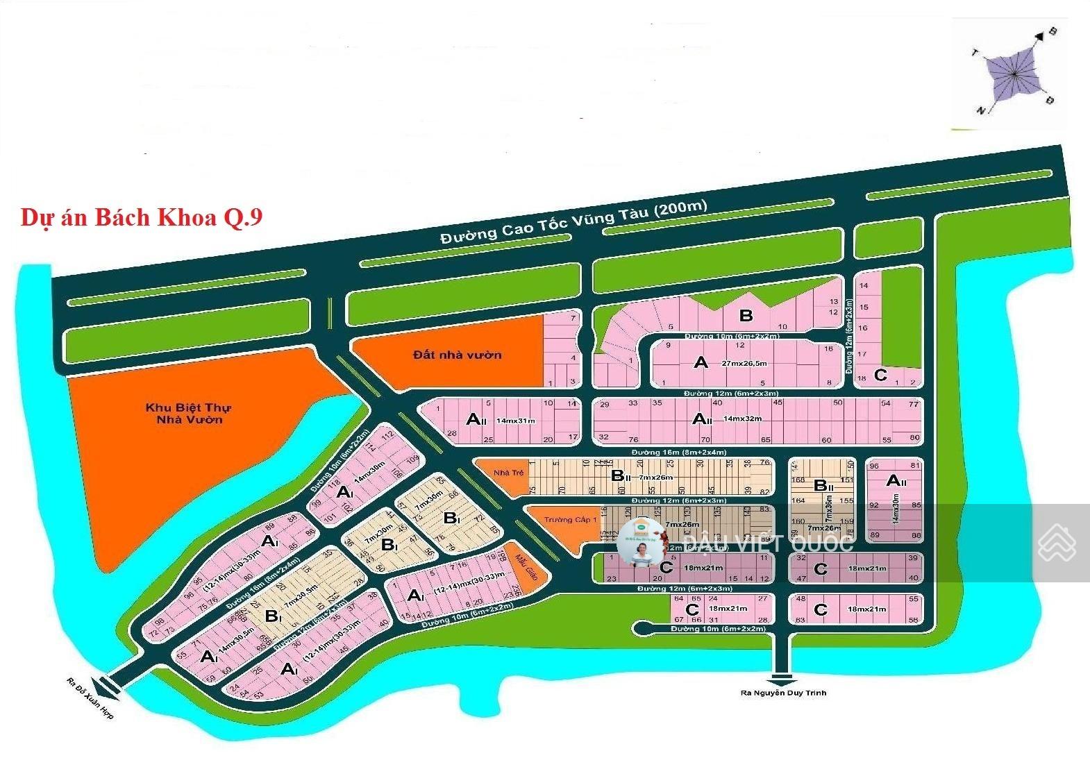 Đất nền KDC Bách Khoa Quận 9 - Đa dạng diện tích, tiềm năng tăng giá!