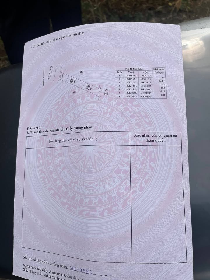 Đất nền Phường An Lộc 185m² giá 3xx triệu - Sổ đỏ chính chủ