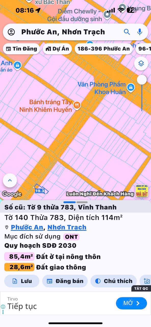 Đất Nền Nhơn Trạch 114m² giá 1.7 tỷ - Sổ hồng chính chủ!