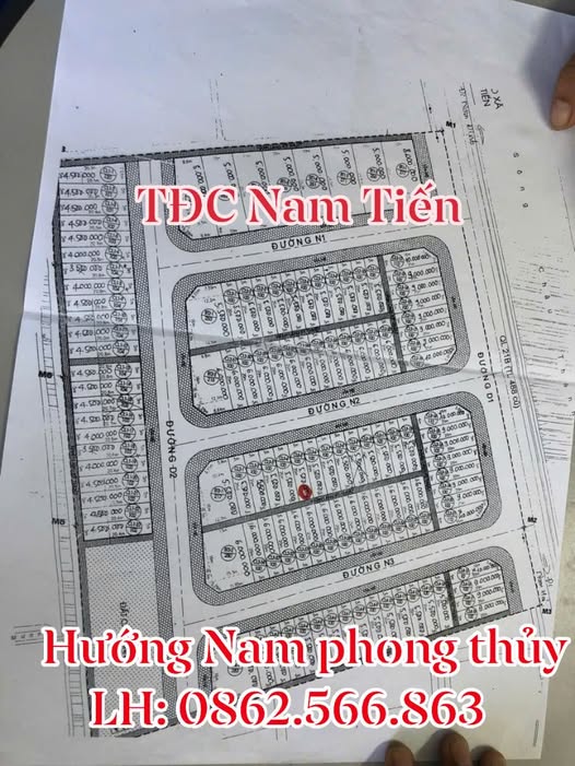 Đất nền Nam Tiến 100m² Nam Định - Sổ đỏ chính chủ, tiềm năng đầu tư!