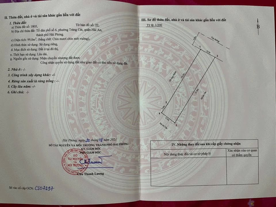 Đất nền mặt đường Nhà Mạc, Hải An - 99m², Sổ đỏ chính chủ, Giá tốt