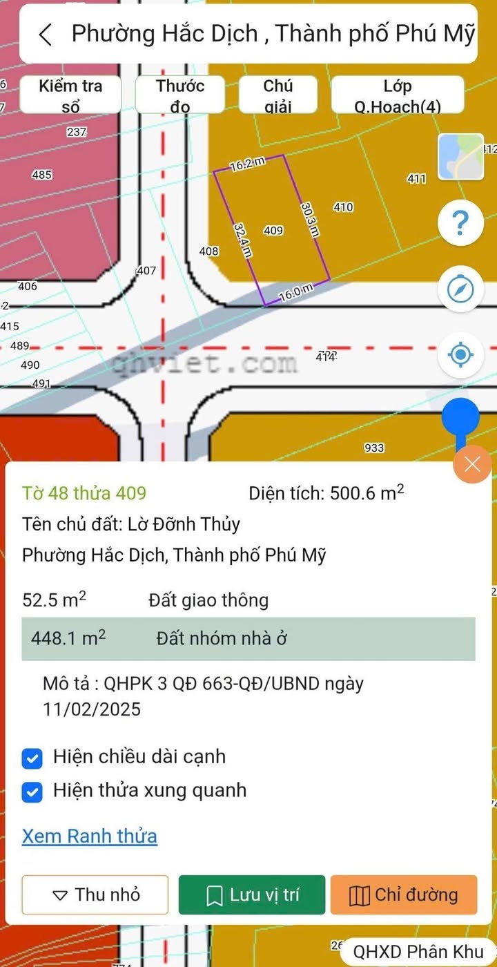Đất Nền 500m² Phú Mỹ, Bà Rịa - Vũng Tàu - Sổ Đỏ, Tiềm Năng Đầu Tư Lâu Dài