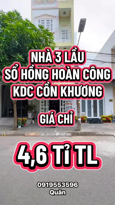 Nhà riêng KDC Cồn Khương, Ninh Kiều 209m² - Sổ hồng sẵn!