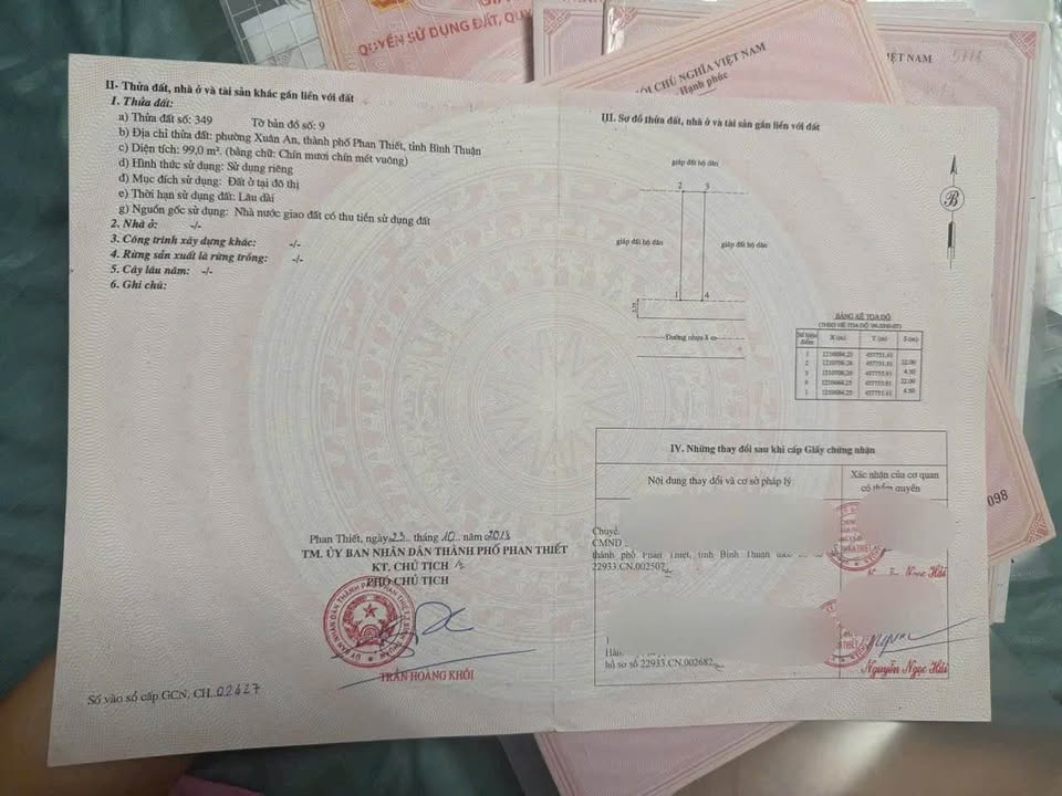 Đất nền KDC Bắc Xuân An 99m² Phan Thiết - Sổ đỏ chính chủ!