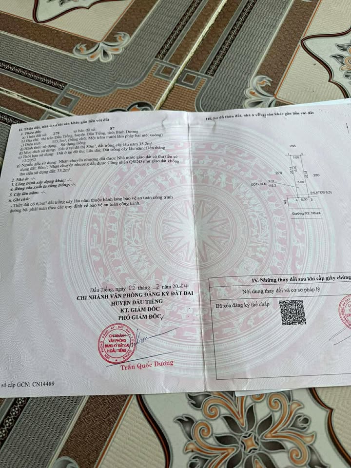 Đất nền Dầu Tiếng 920m² Sổ đỏ chính chủ