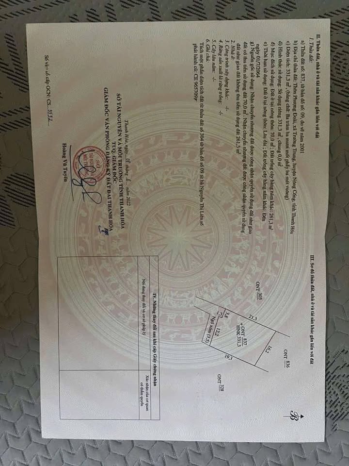 Đất nền Thành Phố Thanh Hóa 331m² - Tiềm năng tăng giá!