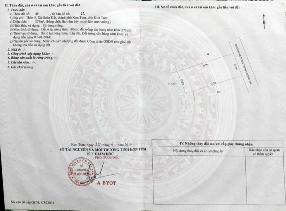 Đất nền Thôn 5 Đoàn Kết 360m² chỉ 720 triệu - Giá tốt hiếm có!