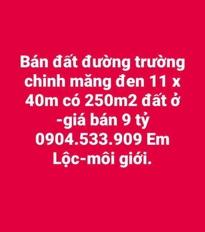 Đất nền Trường Chinh Măng Đen 460m² giá 9 tỷ - Sổ đỏ chính chủ
