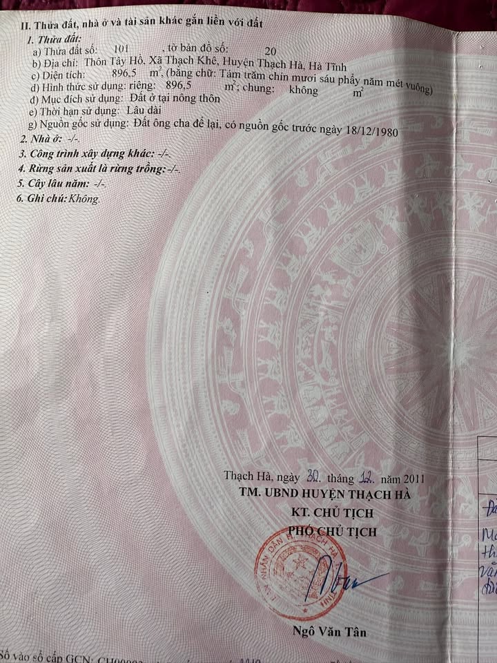 Bán Đất Thạch Khê, Hà Tĩnh - 900m² Bám Mặt Đường Nhựa, Chia Lô Linh Hoạt