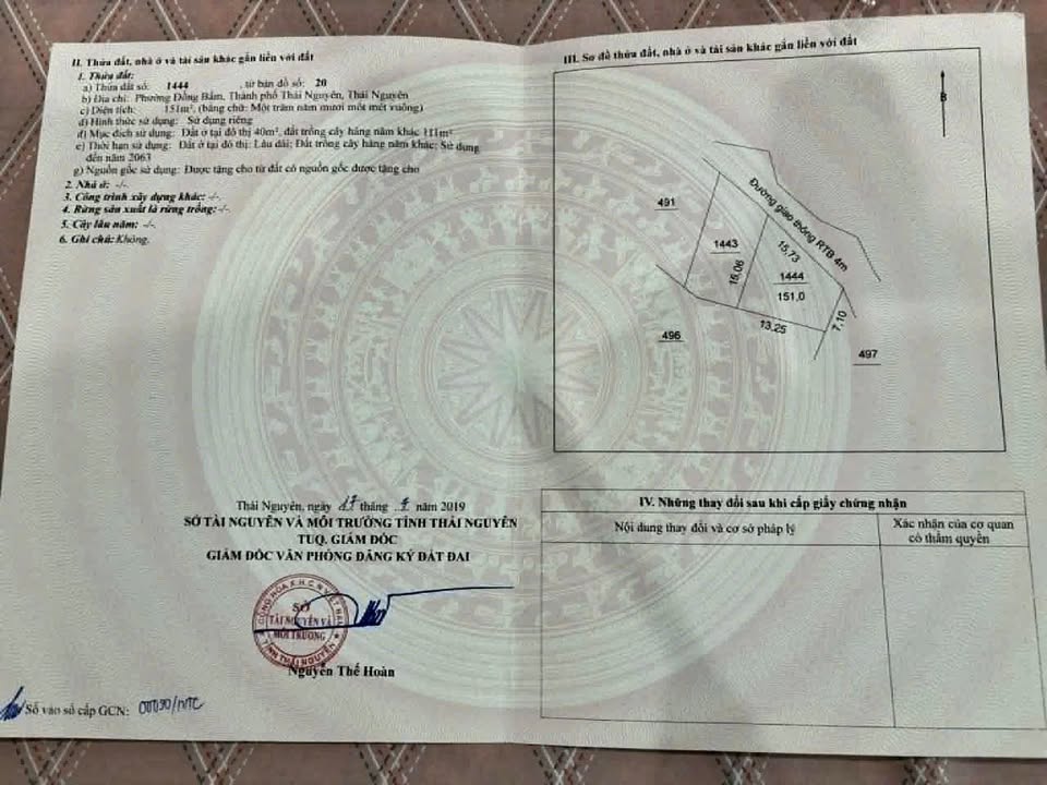 Đất nền TP Thái Nguyên 130-151m² giá 1.5 tỷ - Hạ tầng hoàn thiện!