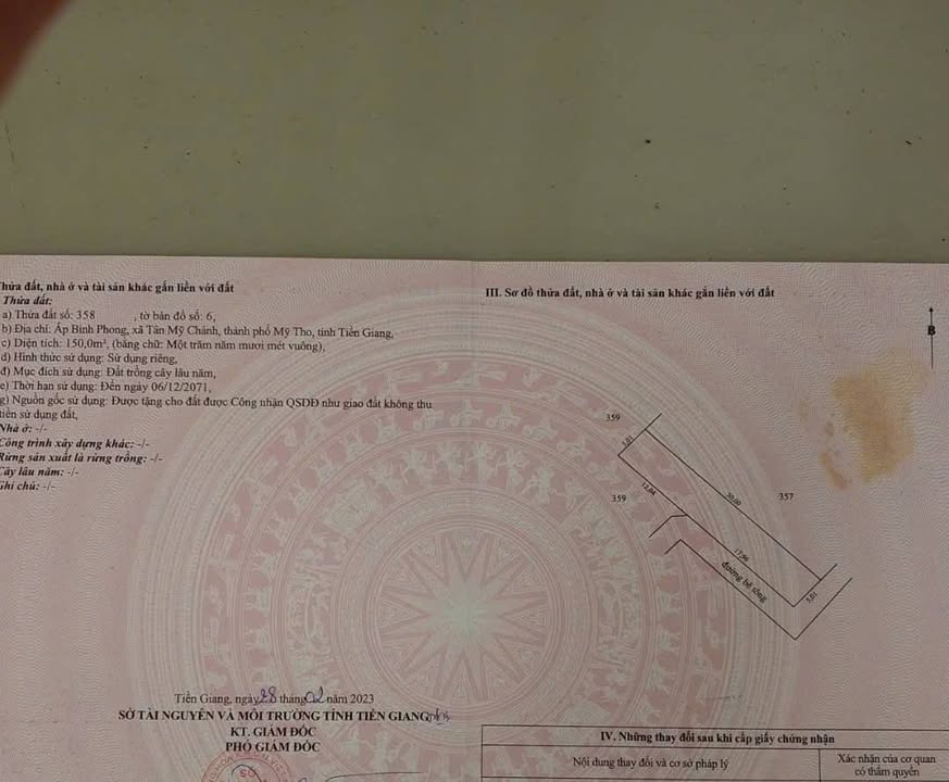 Đất Nền Tân Mỹ Chánh 150m² - Đường To Ô Tô, Giá 500 Triệu!